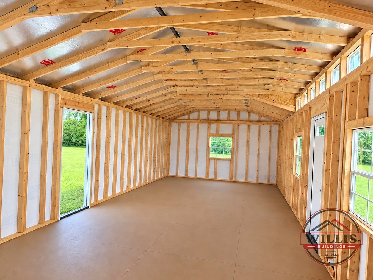 16x40 Dormer Shed Utility at Moultrie Lot- Willis Buildings