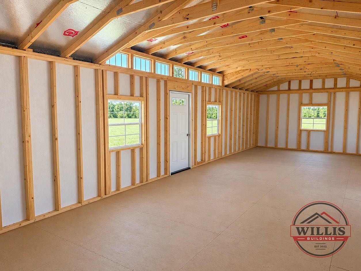 16x40 Dormer Shed Utility at Moultrie Lot- Willis Buildings