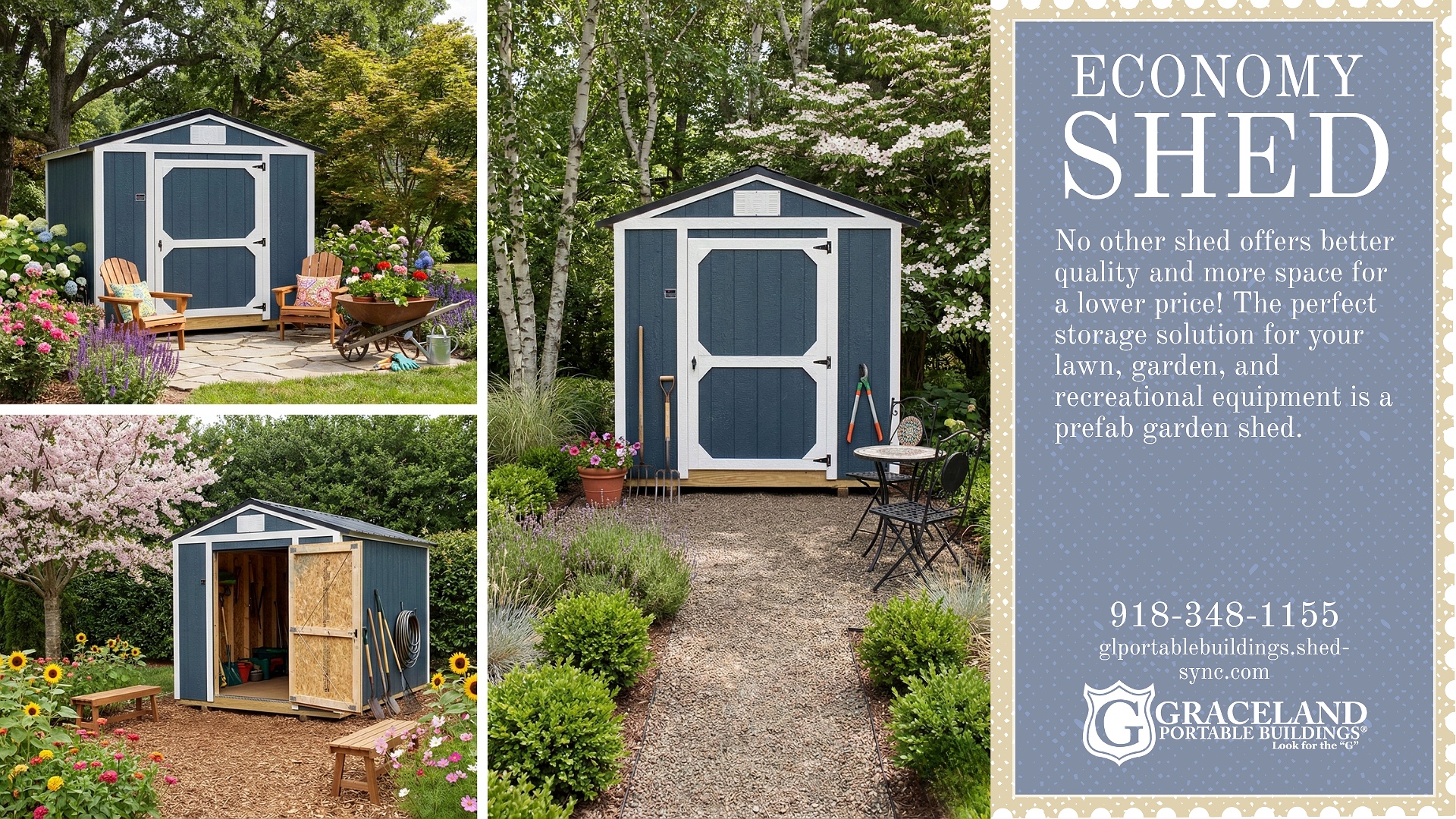 8x12 Econo Shed at G&L Carports & Portable Buildings