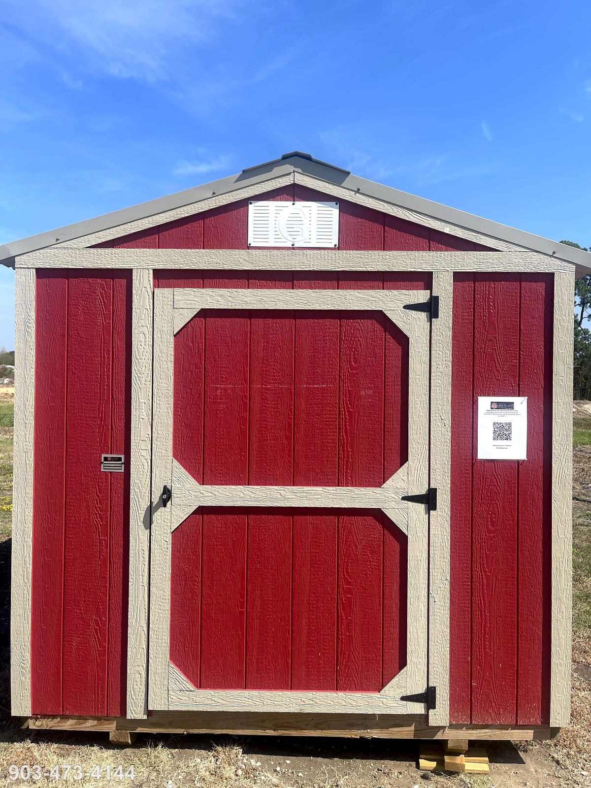 8x12 Econo Shed at Tyler Lot- ETX Steel Tyler