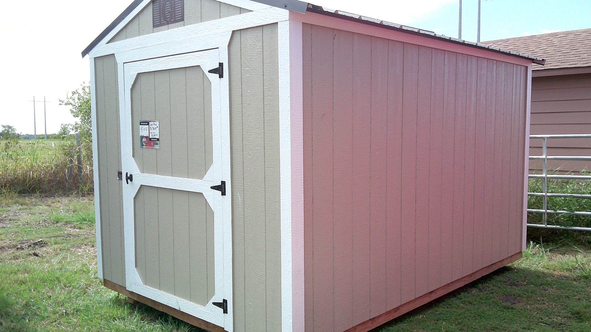 8x12 Econo Shed at Hill  Top Sales