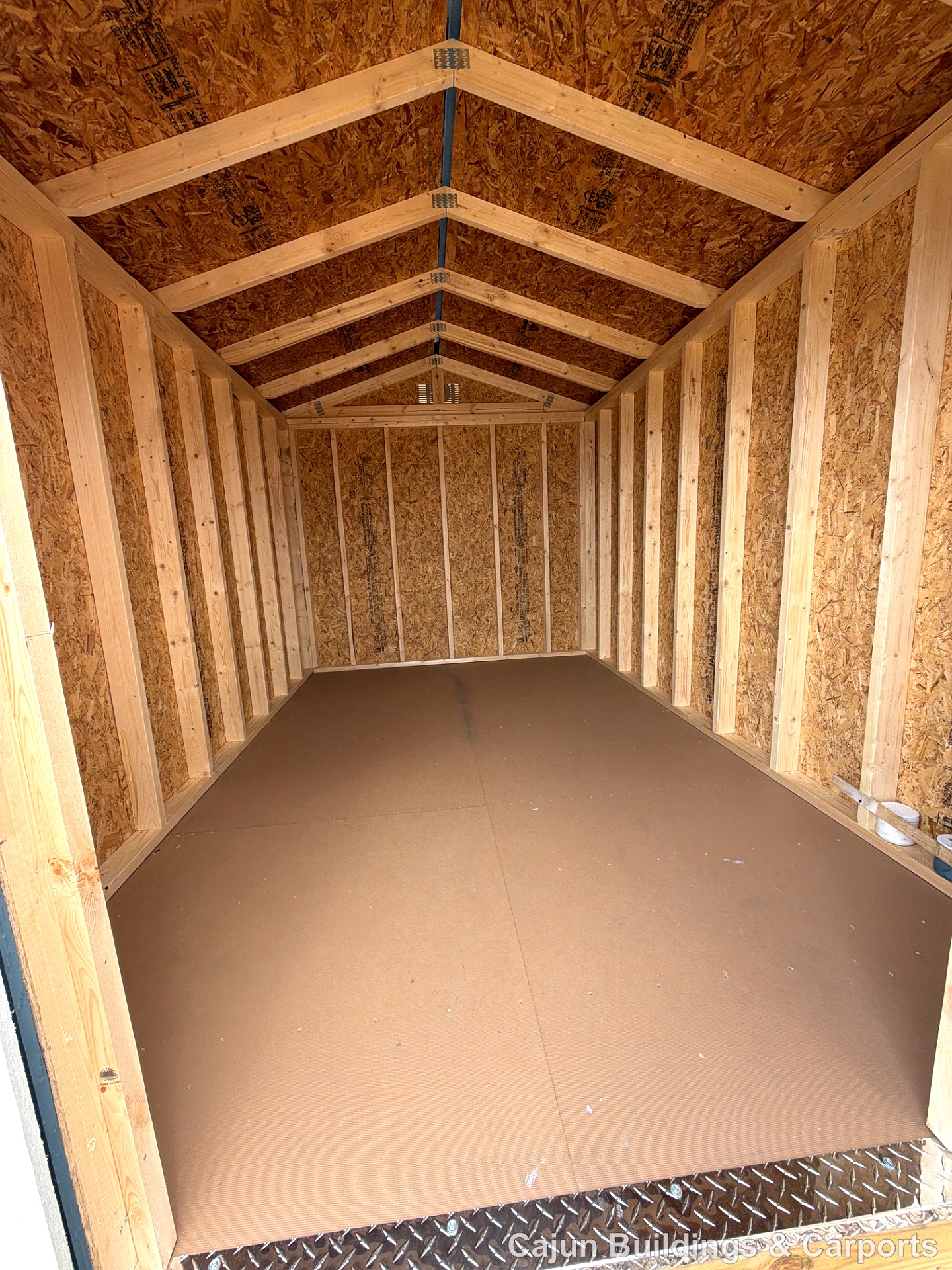 8x12 Econo Shed at Cajun Buildings and Carports