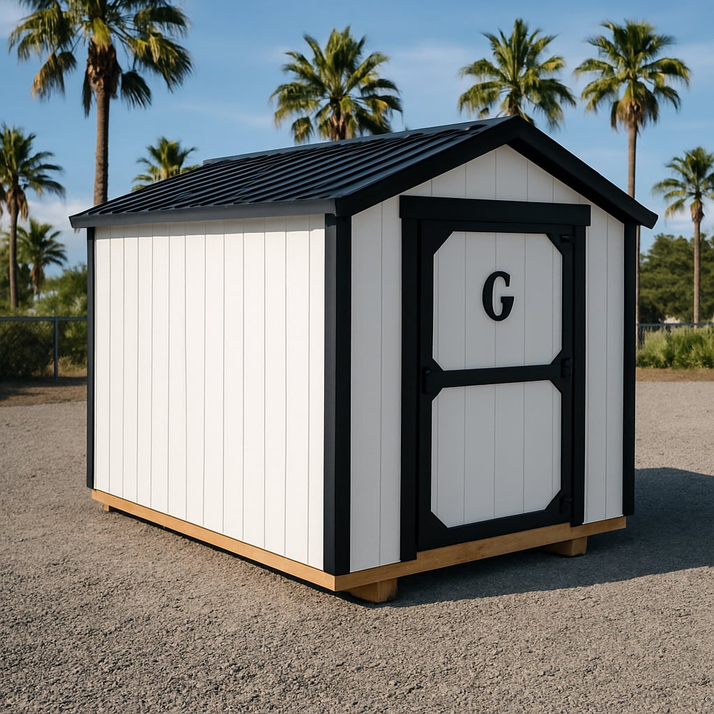 8x12 Econo Shed at ACE Buildings - Graceland of Corpus Christi