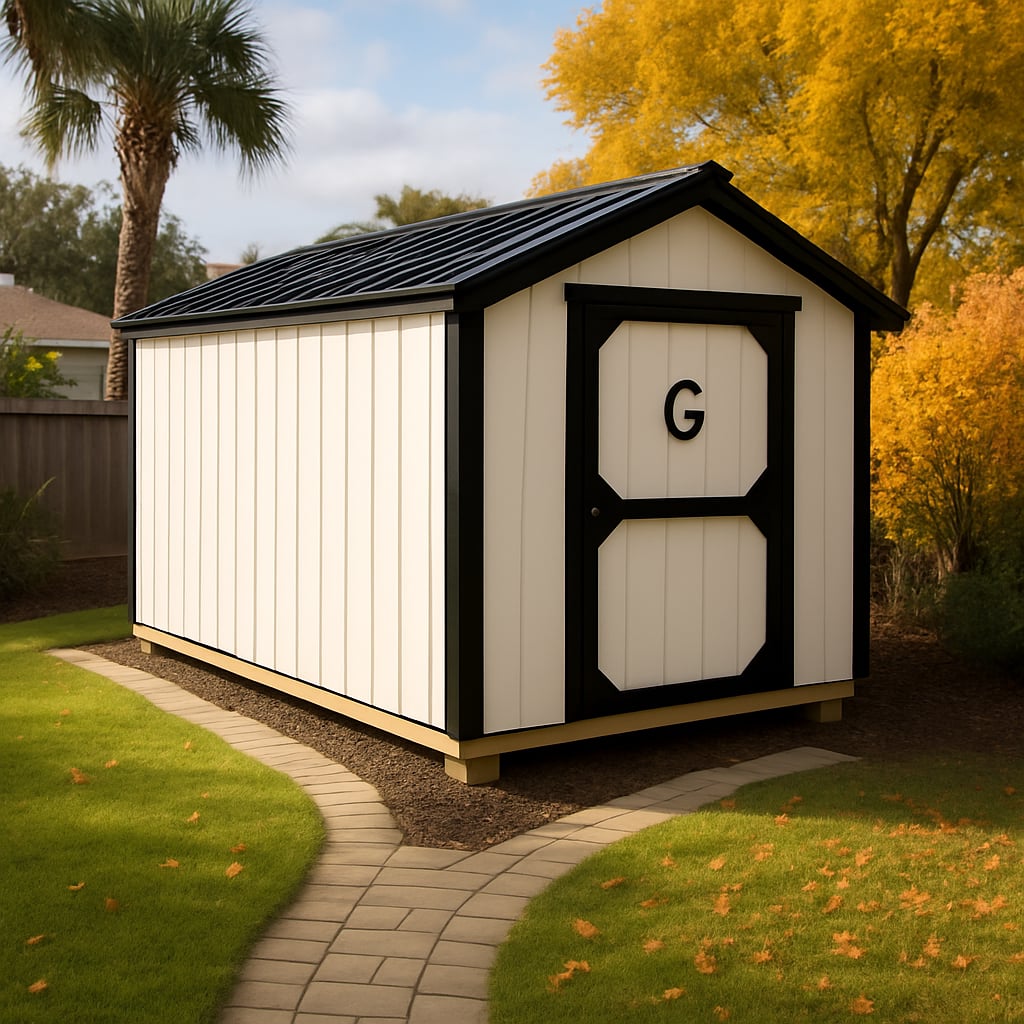 8x12 Econo Shed at ACE Buildings - Graceland of Corpus Christi