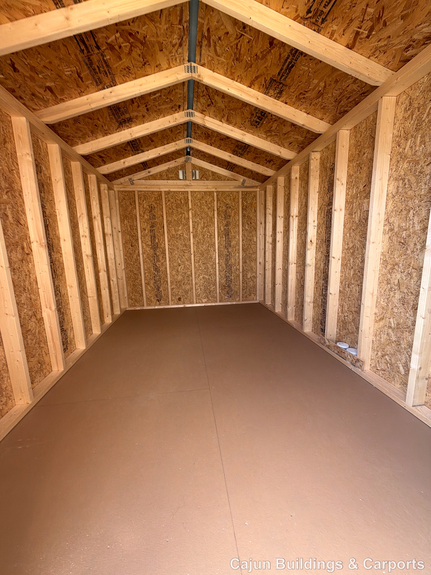 8x12 Econo Shed at Cajun Buildings and Carports