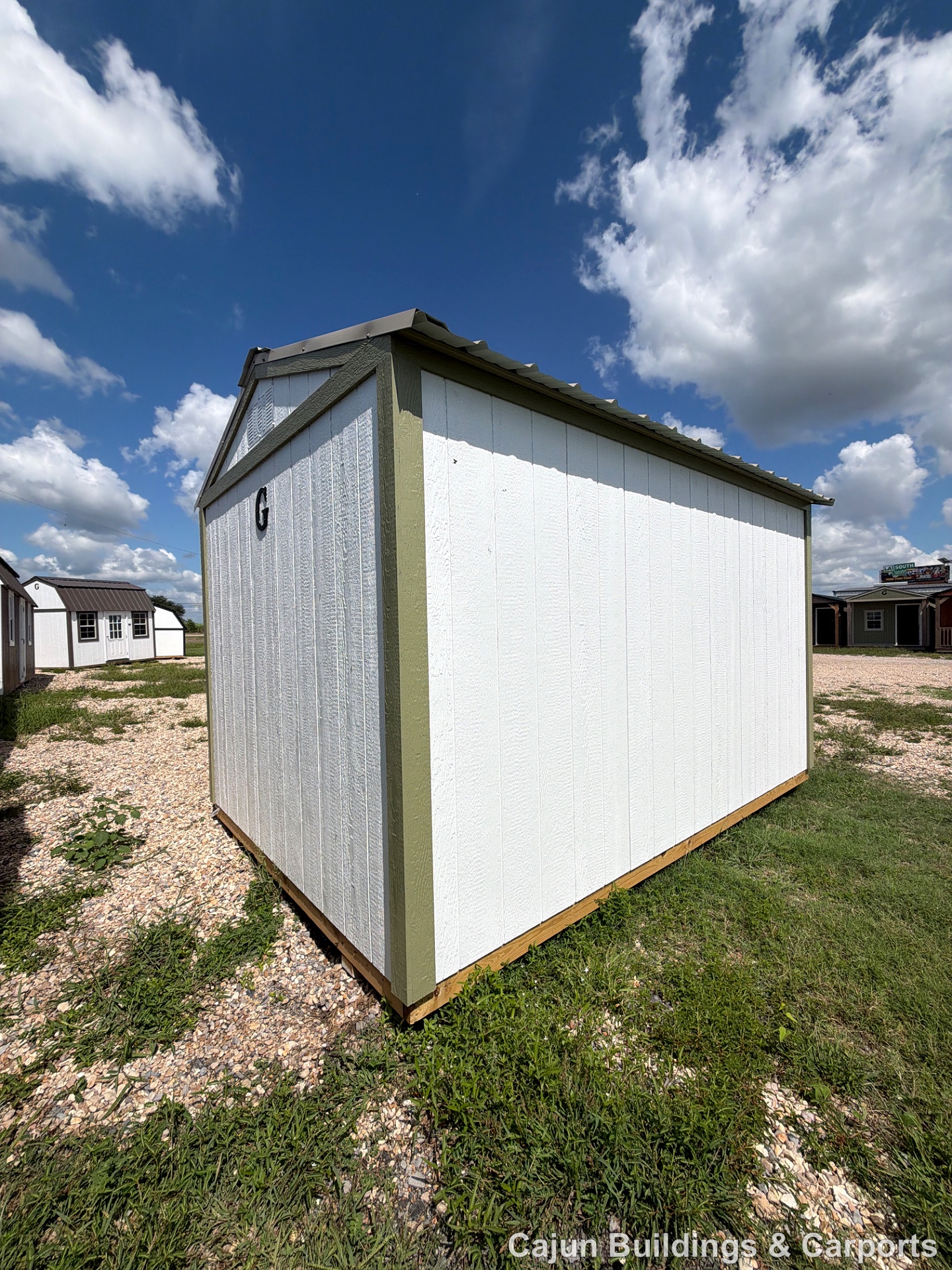 8x12 Econo Shed at Cajun Buildings and Carports