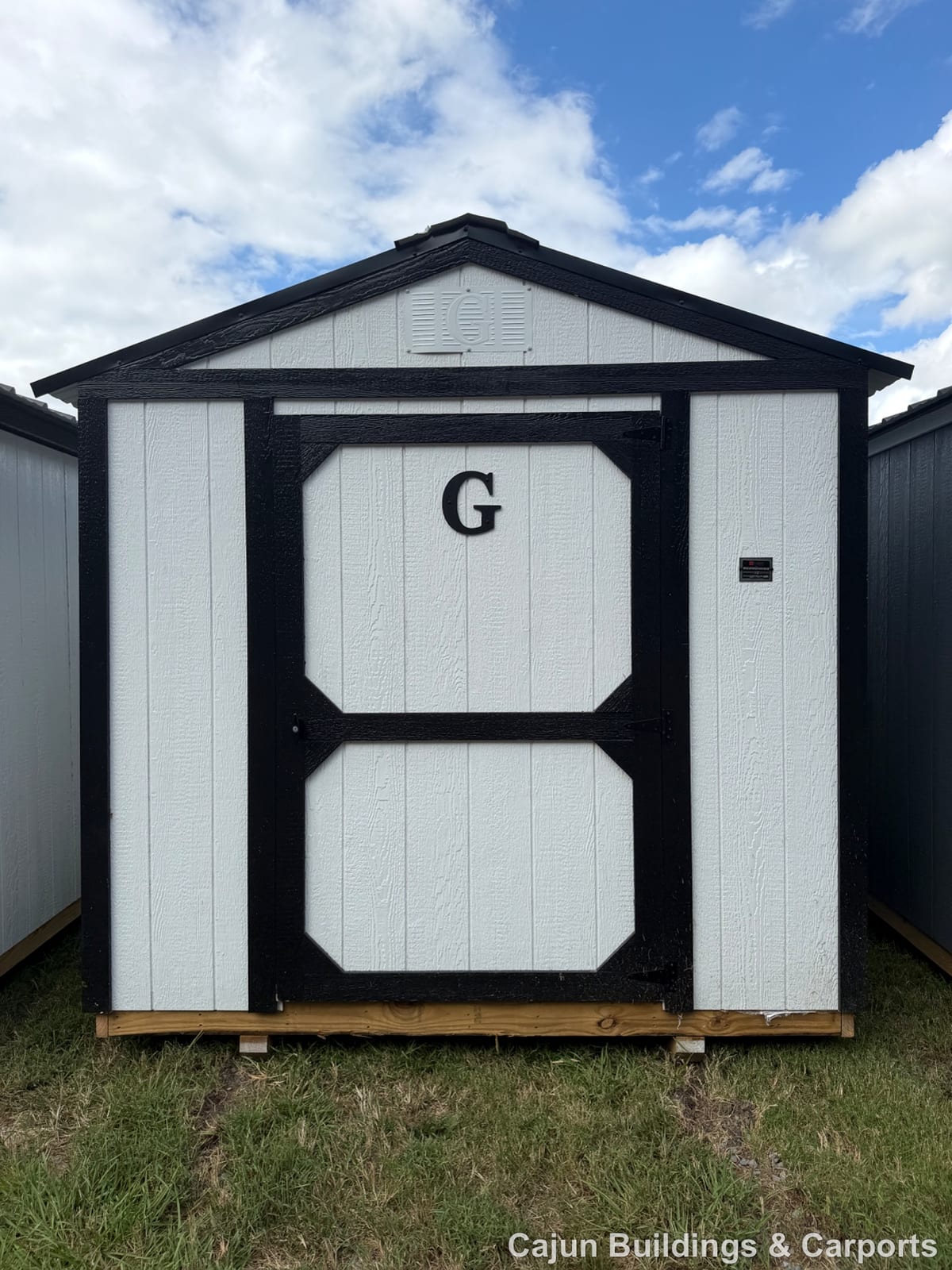 8x12 Econo Shed at Cajun Buildings and Carports