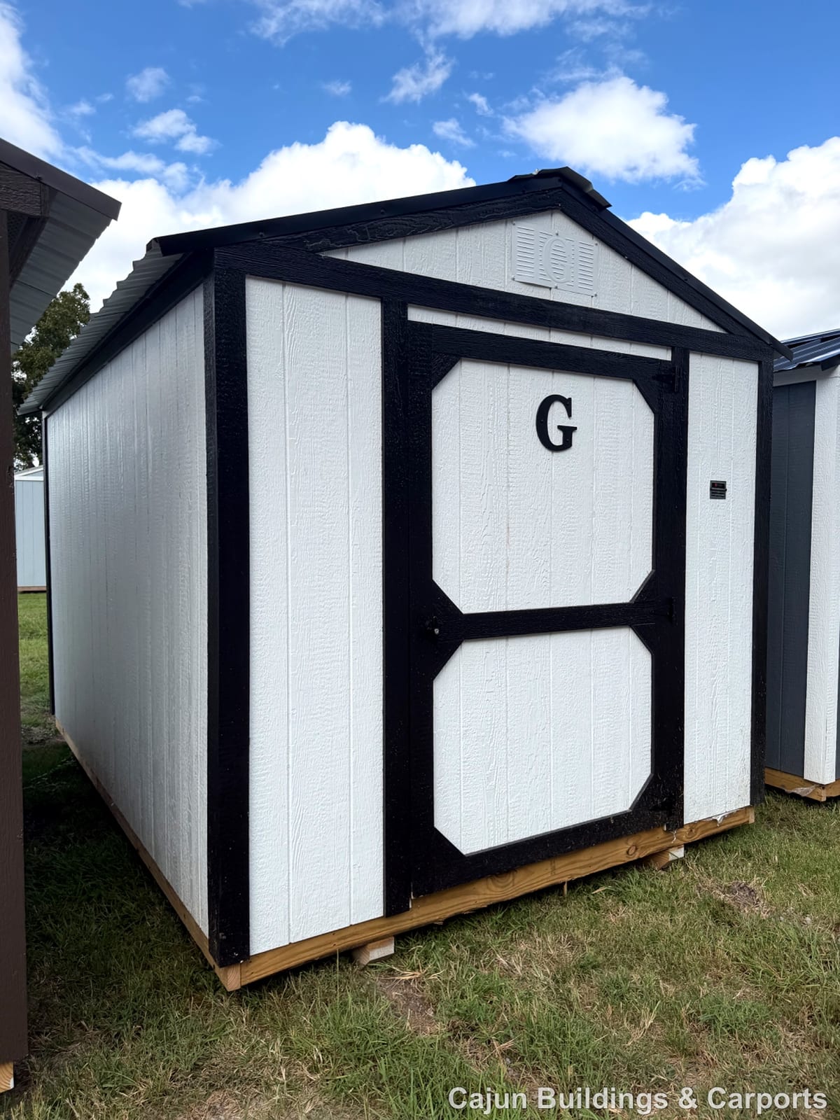 8x12 Econo Shed at Cajun Buildings and Carports