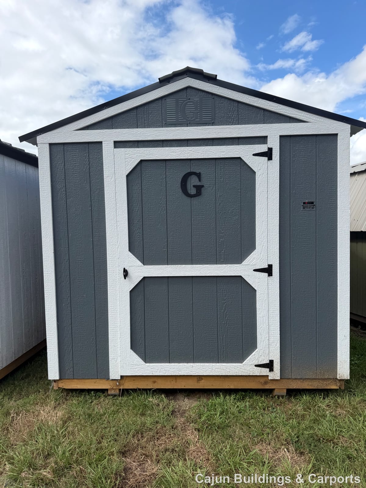 8x12 Econo Shed at Cajun Buildings and Carports