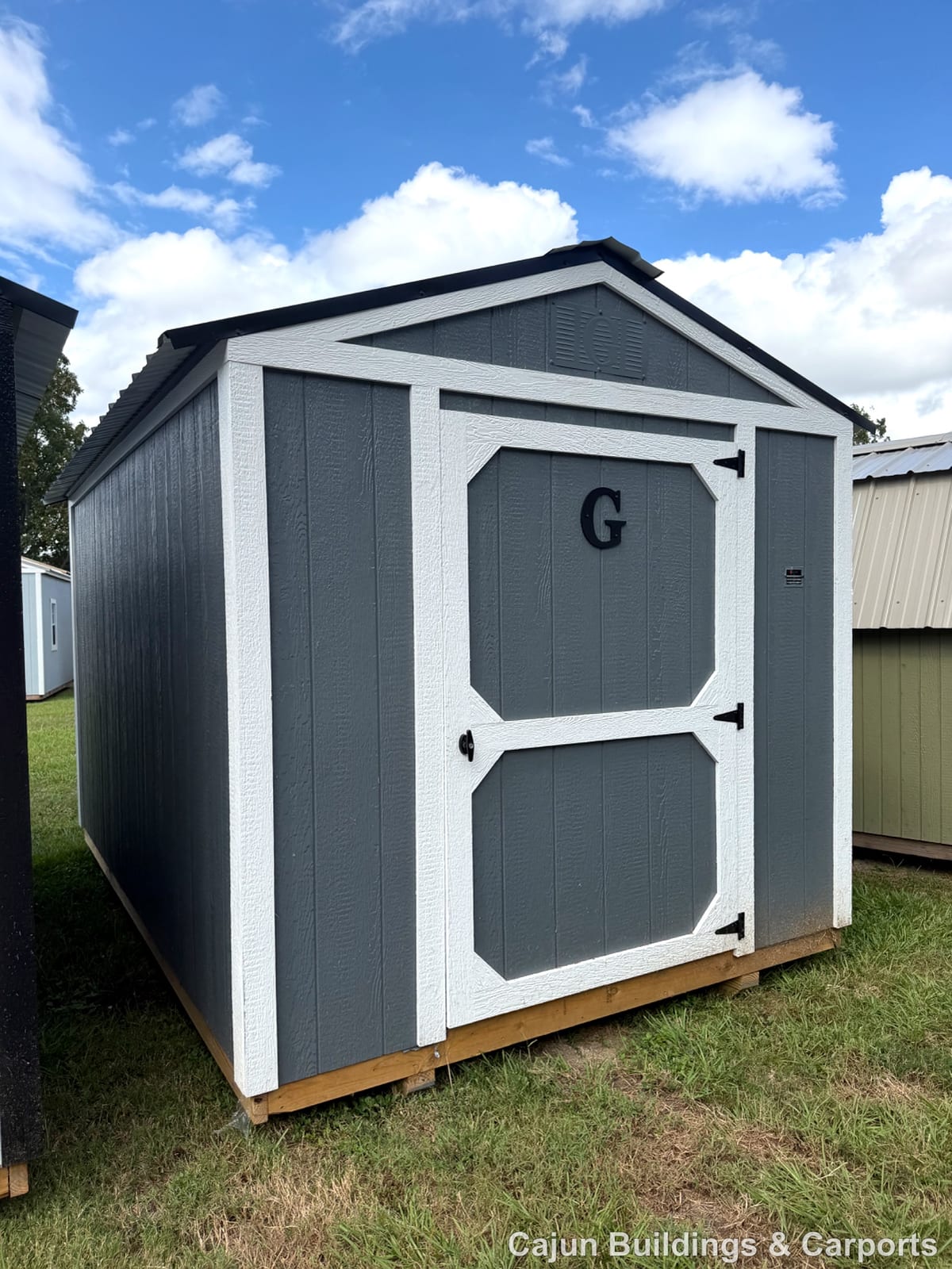8x12 Econo Shed at Cajun Buildings and Carports