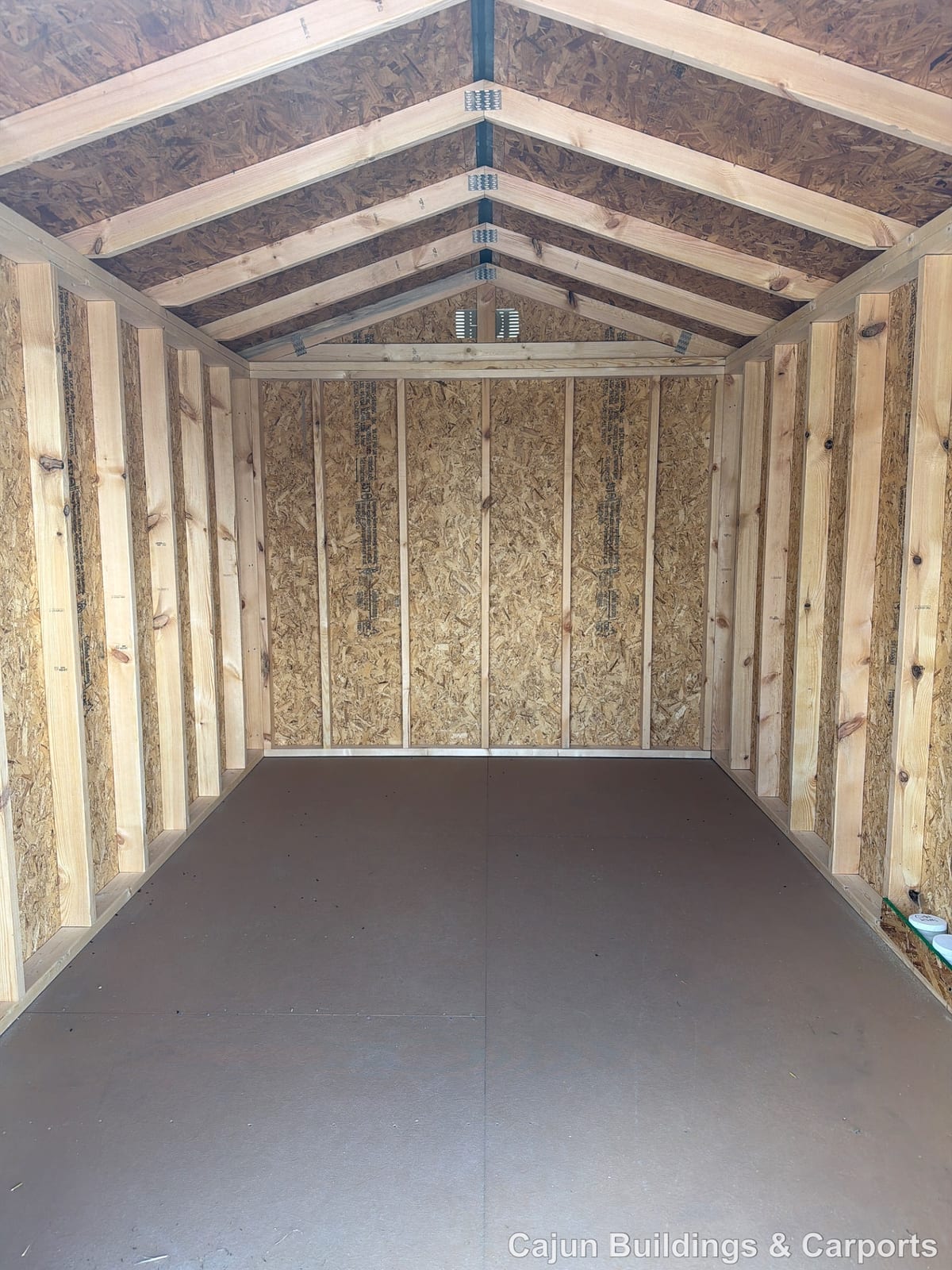 8x12 Econo Shed at Cajun Buildings and Carports
