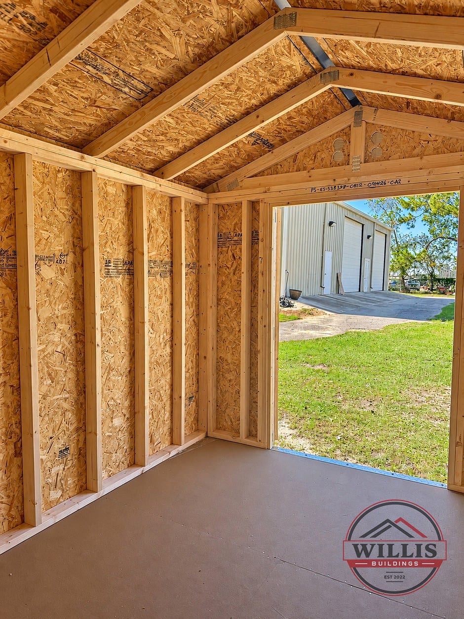 8x12 Econo Shed at Willis Buildings