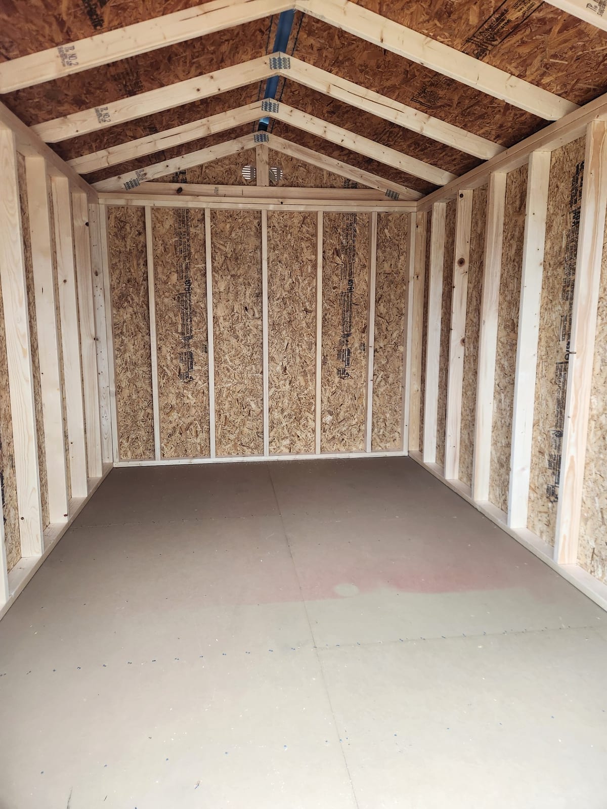 8x12 Econo Shed at Toler's Coastal Structures - Newport