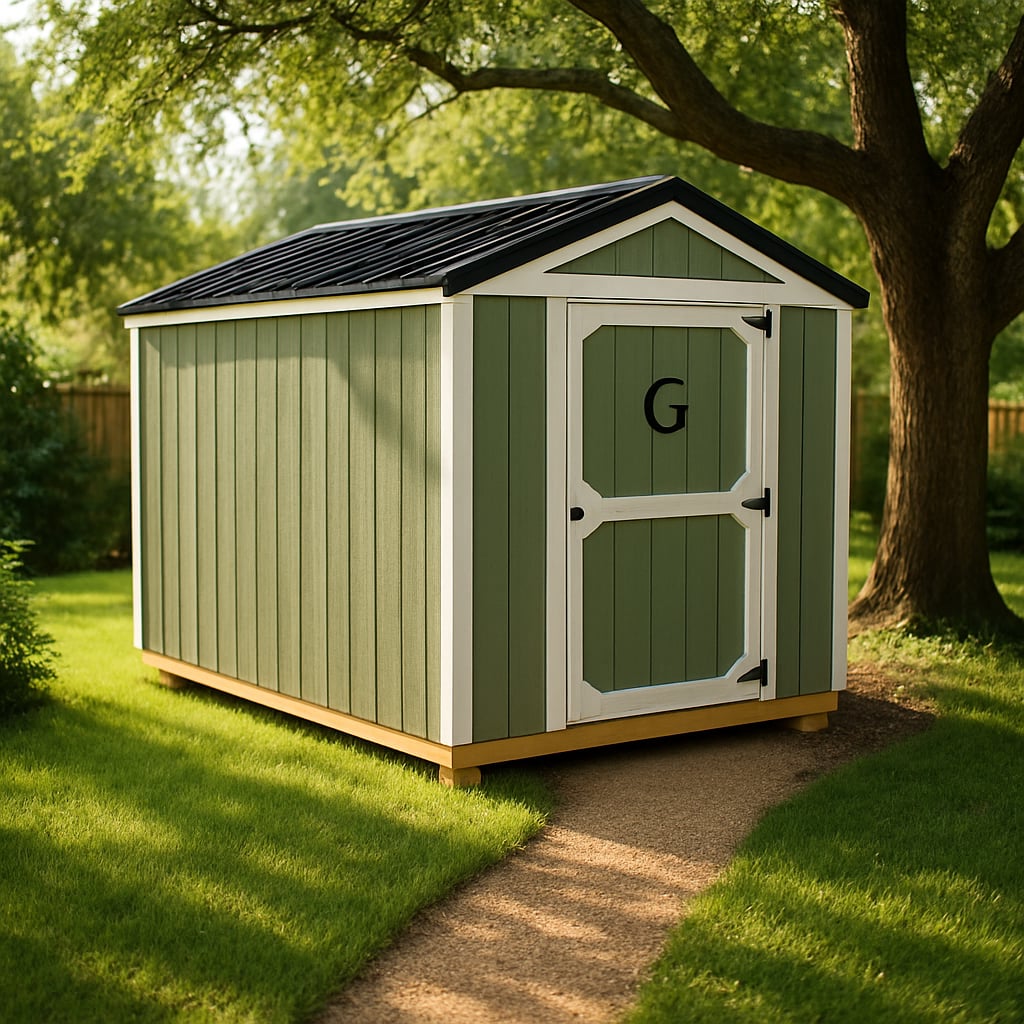 8x12 Econo Shed at ACE Buildings - Graceland of Corpus Christi