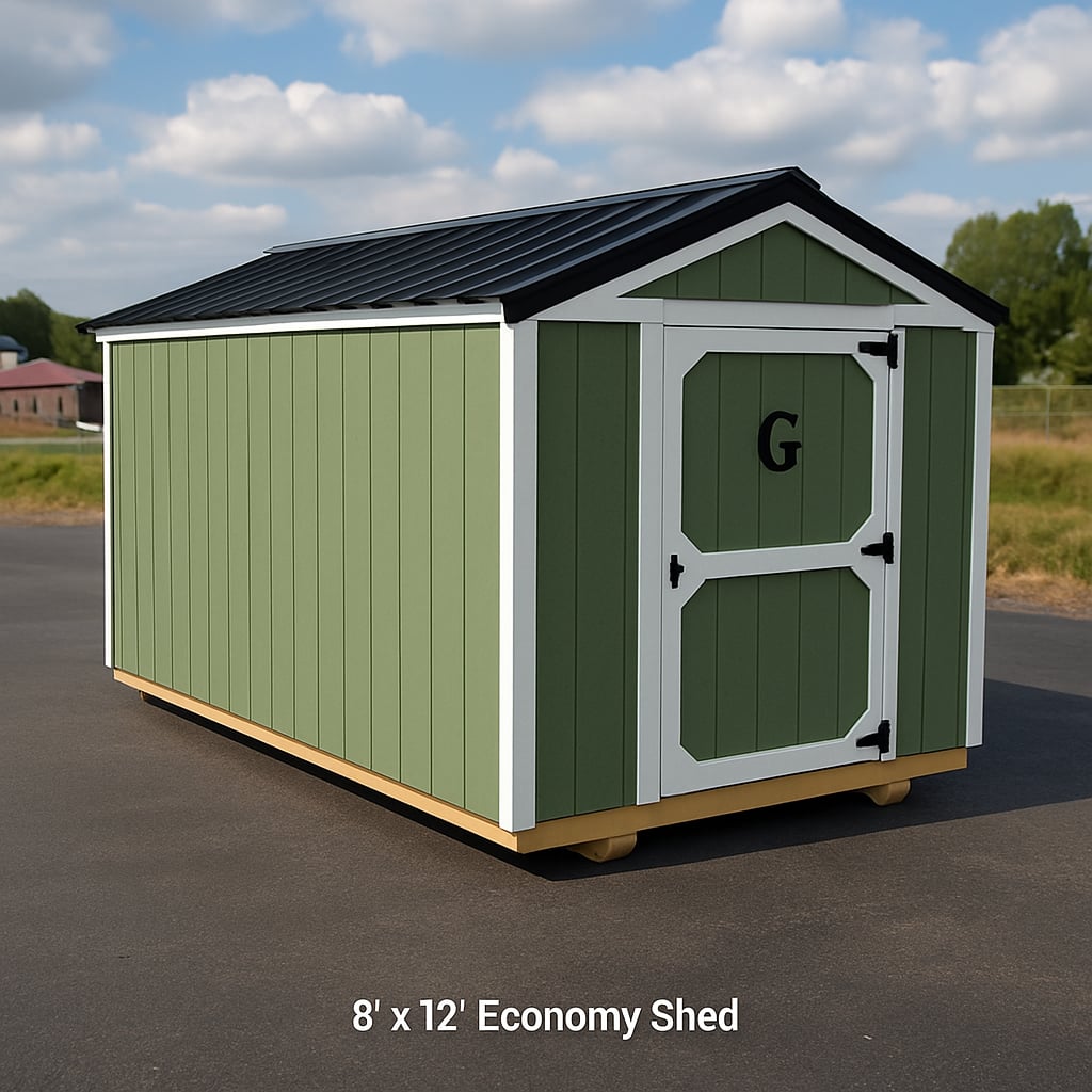 8x12 Econo Shed at ACE Buildings - Graceland of Corpus Christi