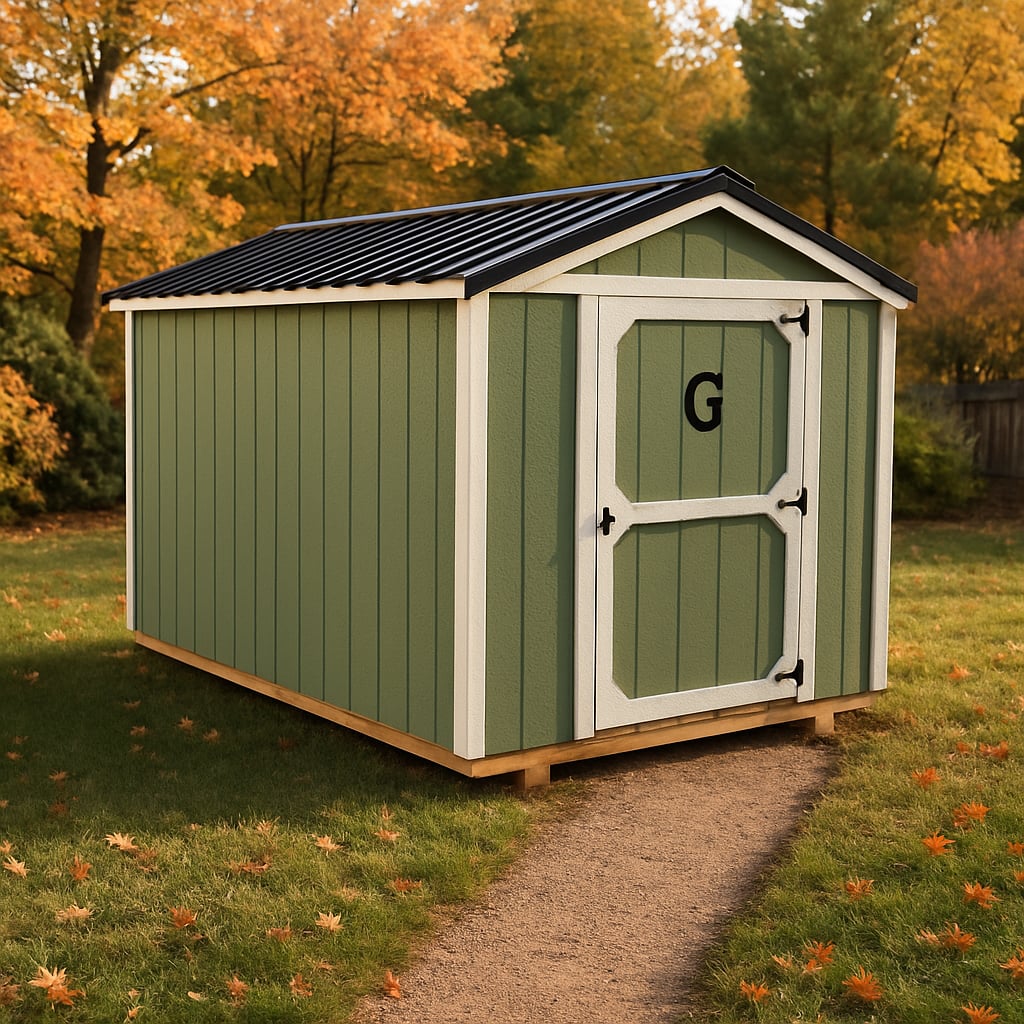 8x12 Econo Shed at ACE Buildings - Graceland of Corpus Christi
