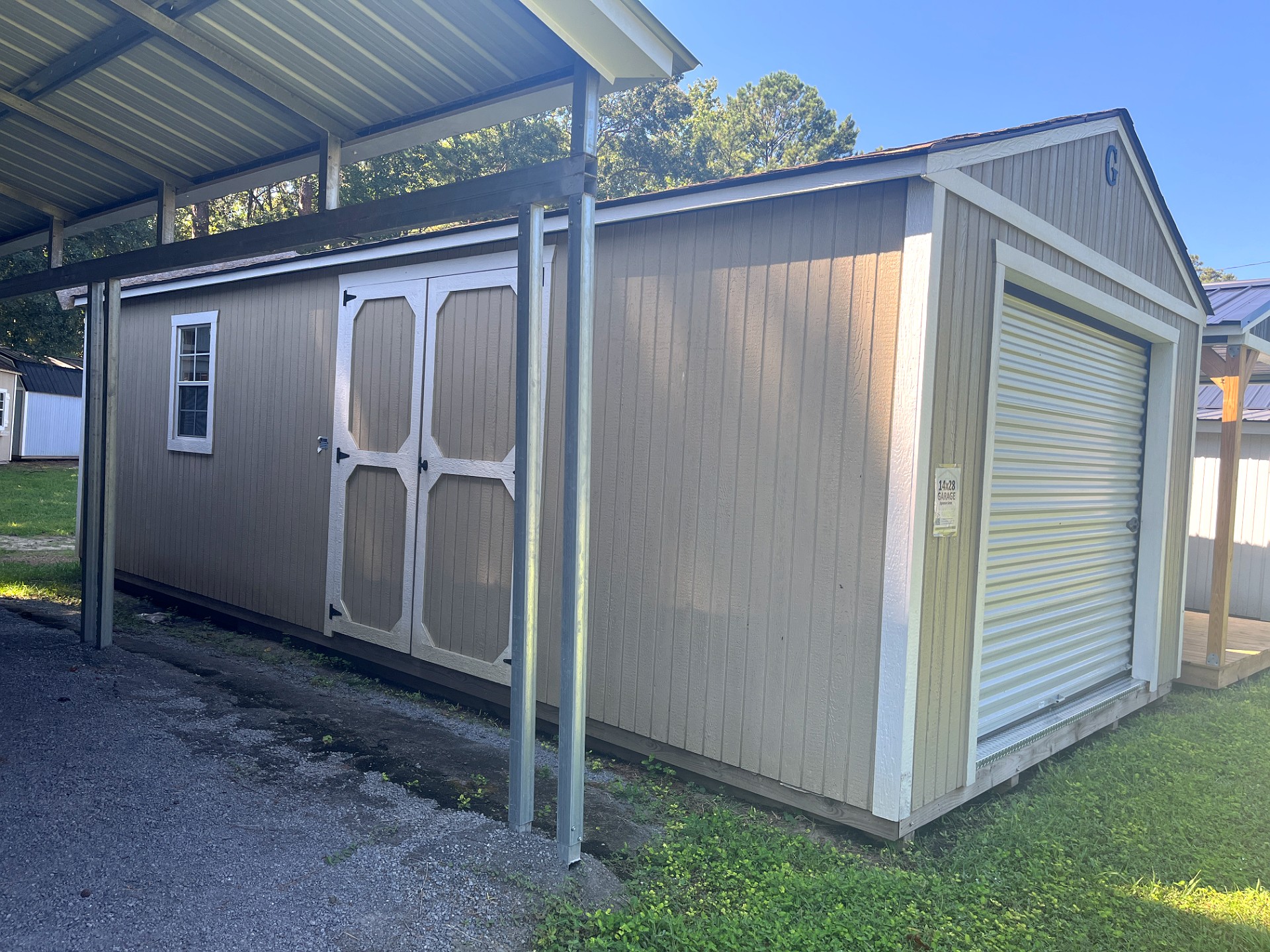 14x28 Garage at Portable Buildings of Ravenel