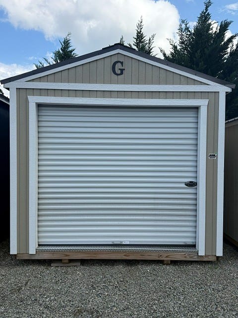 10x16 Garage at Graceland Portable Buildings of the Carolinas / Dixie Motors, LLC