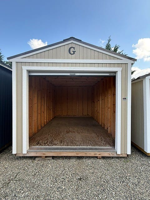 10x16 Garage at Graceland Portable Buildings of the Carolinas / Dixie Motors, LLC