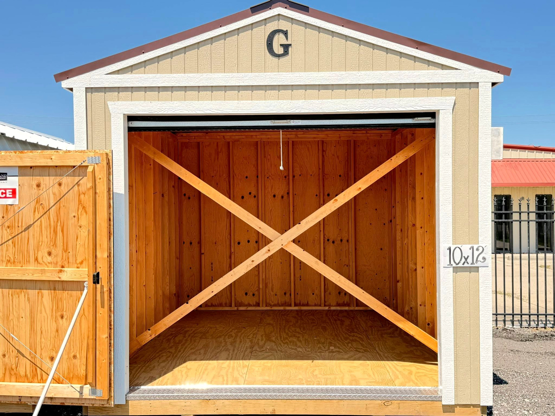 10x12 Garage at ACE Buildings - Graceland of Corpus Christi