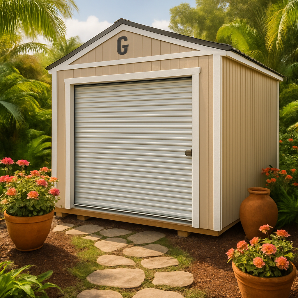10x12 Garage at ACE Buildings - Graceland of Corpus Christi