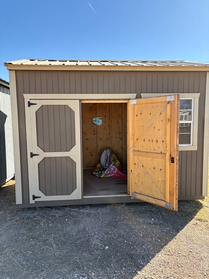 8x12 Garden Shed at Graceland Portable Buildings of Lubbock