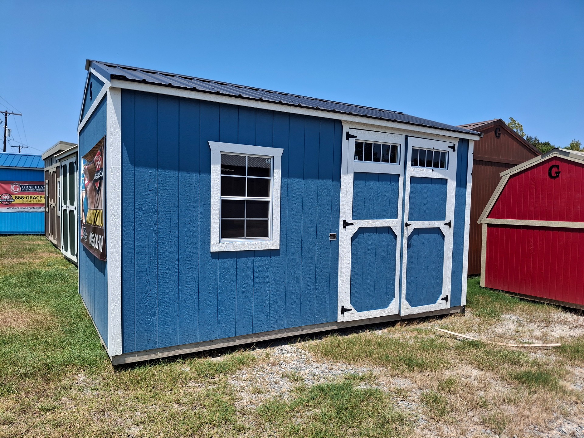 10x16 Garden Shed at Kirbyville Lot - Essex Bros