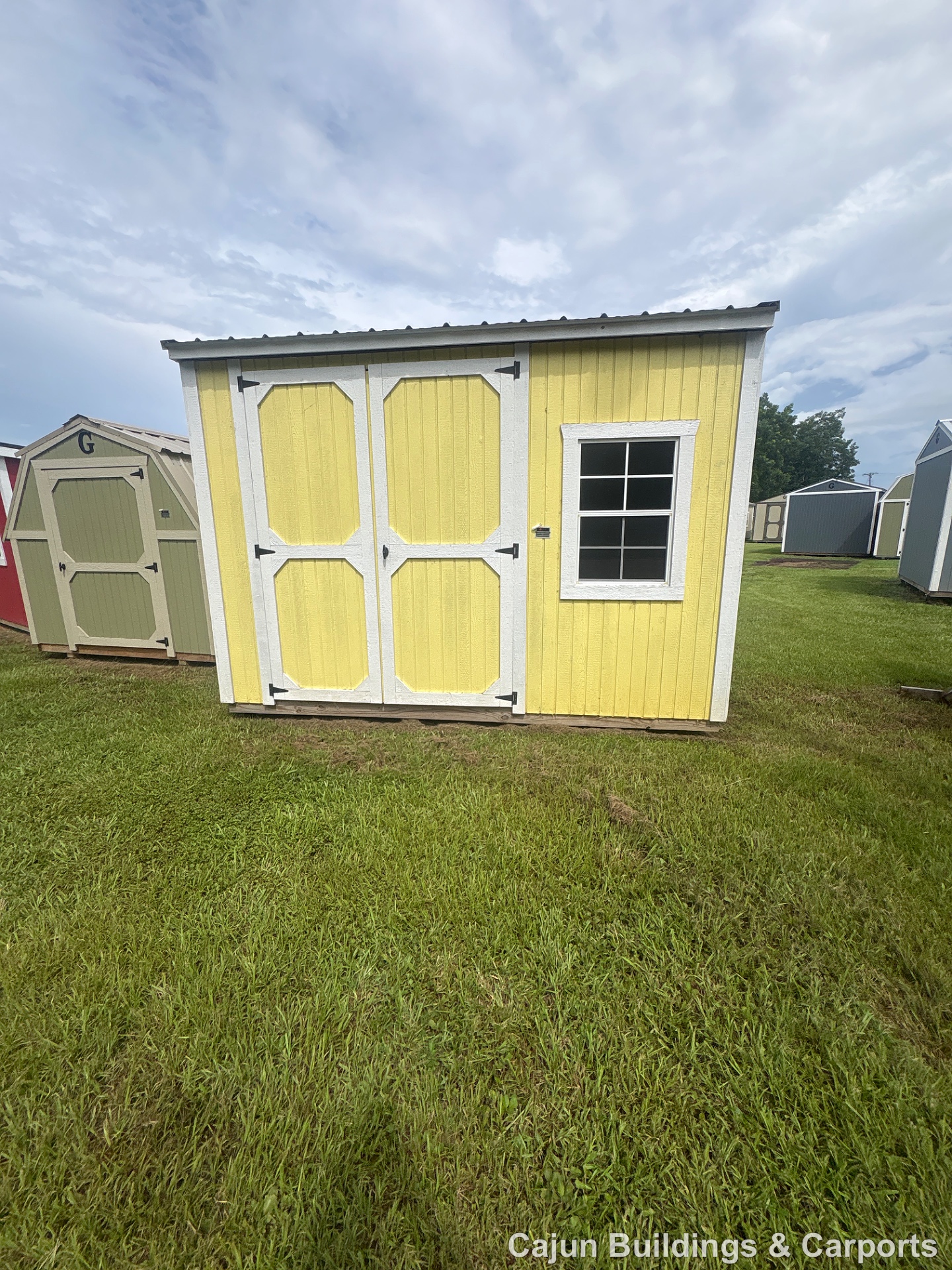 10x12 Garden Shed at Cajun Buildings and Carports