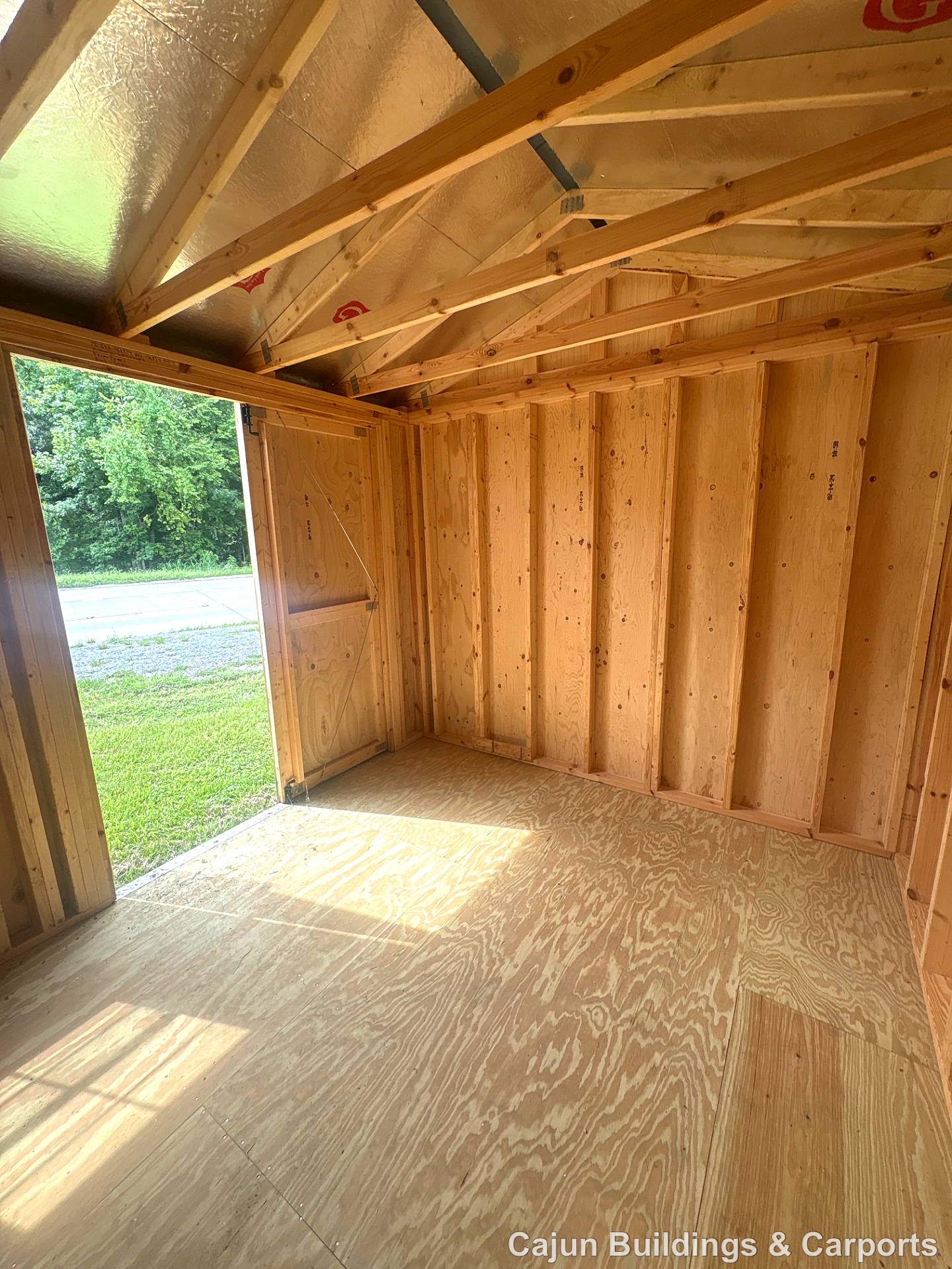 10x12 Garden Shed at Cajun Buildings and Carports
