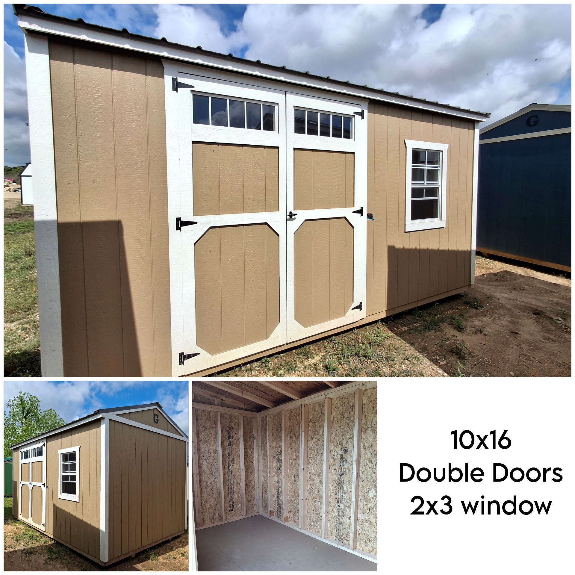 10x16 Garden Shed at Kirbyville Lot - Essex Bros
