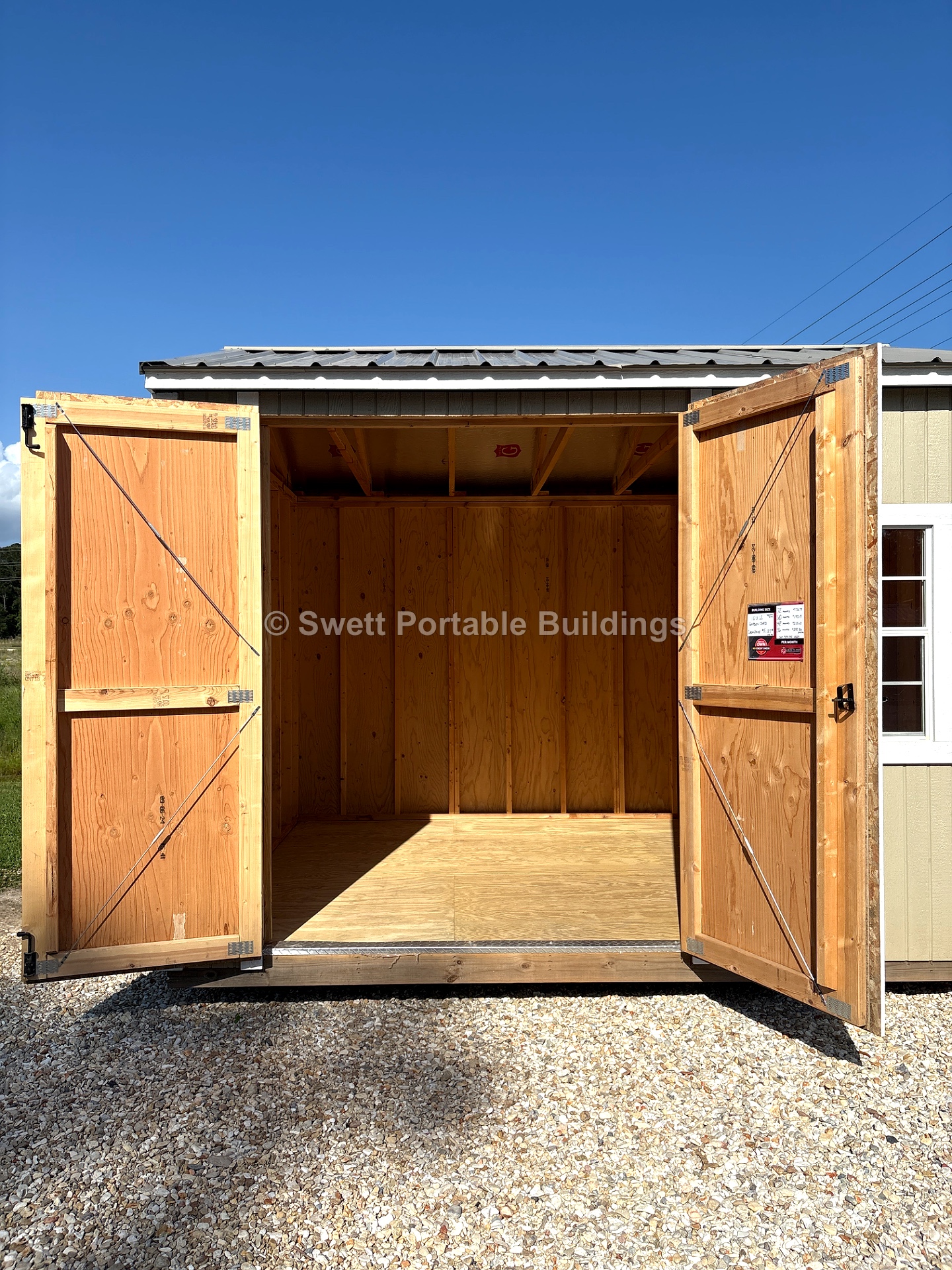 10x12 Garden Shed at Swett Portable Buildings LLC