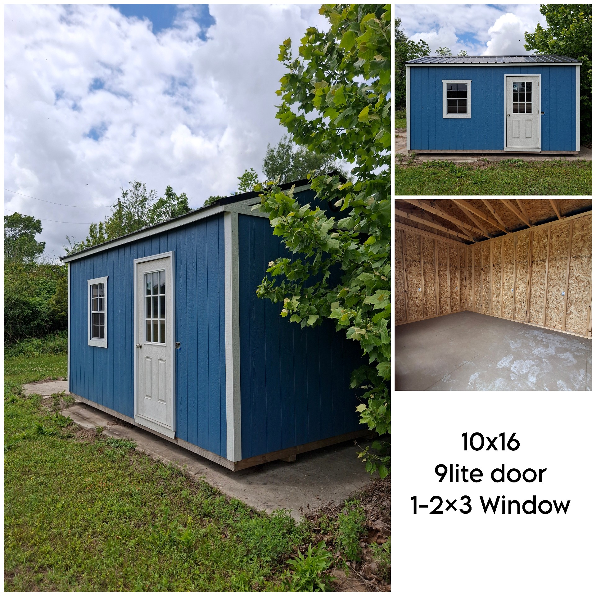 10x16 Garden Shed at Kirbyville Lot - Essex Bros