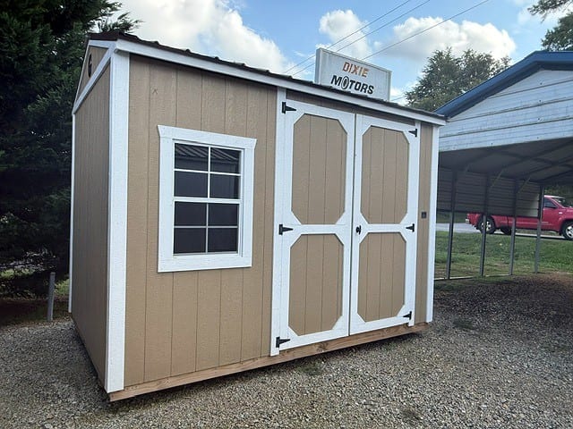 8x12 Garden Shed at Graceland Portable Buildings of the Carolinas / Dixie Motors, LLC