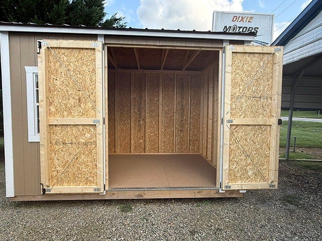 8x12 Garden Shed at Graceland Portable Buildings of the Carolinas / Dixie Motors, LLC