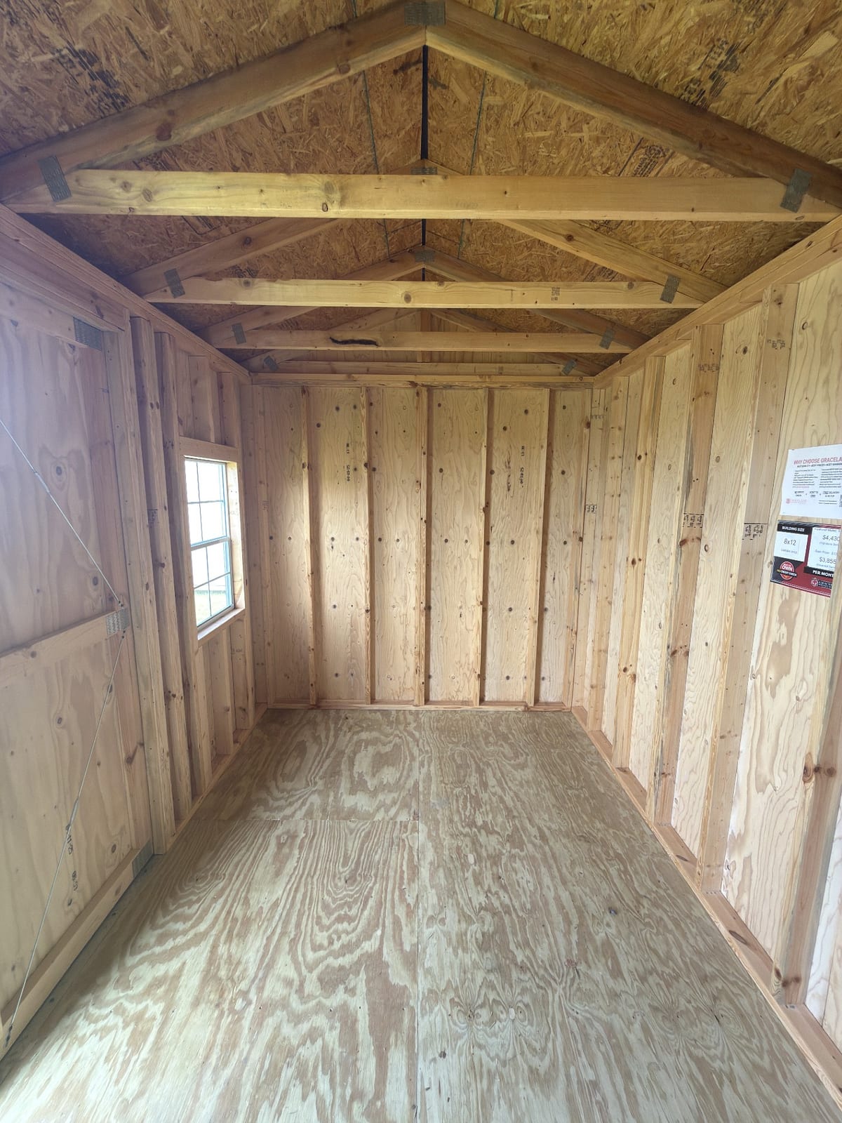 8x12 Garden Shed at Toler's Coastal Structures - Newport