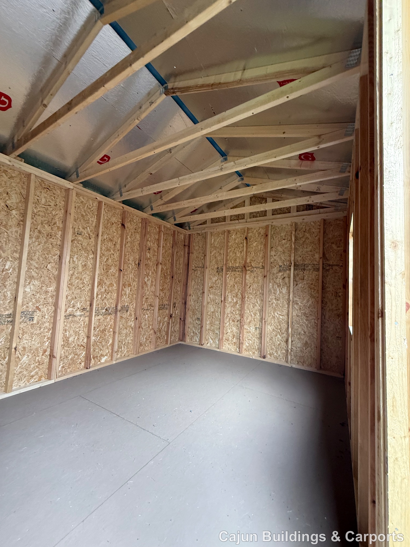 10x20 Garden Shed at Cajun Buildings and Carports