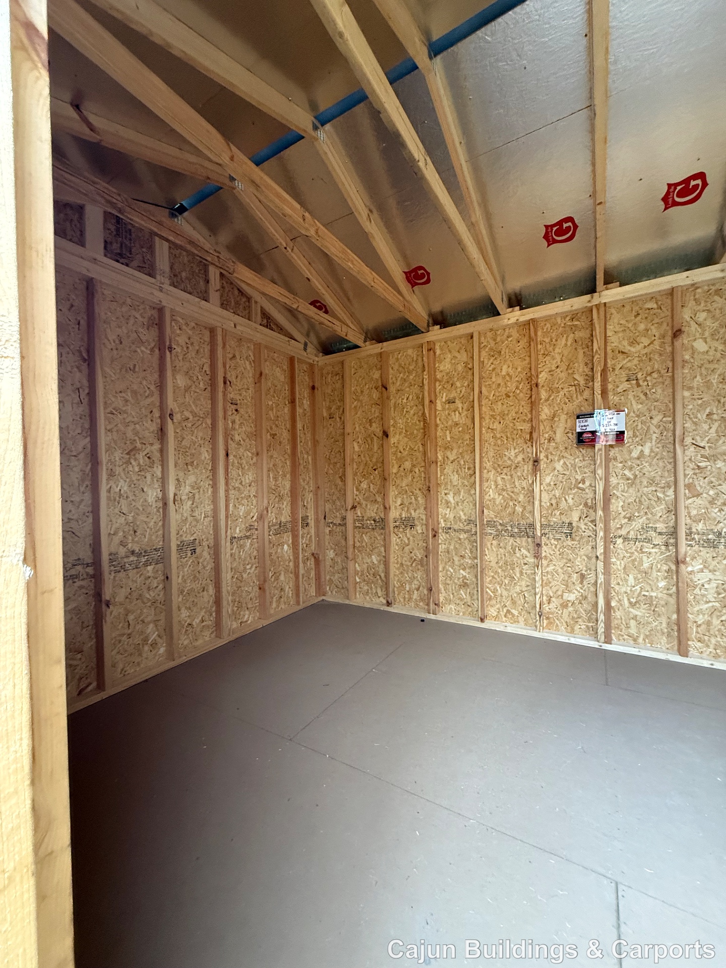 10x20 Garden Shed at Cajun Buildings and Carports