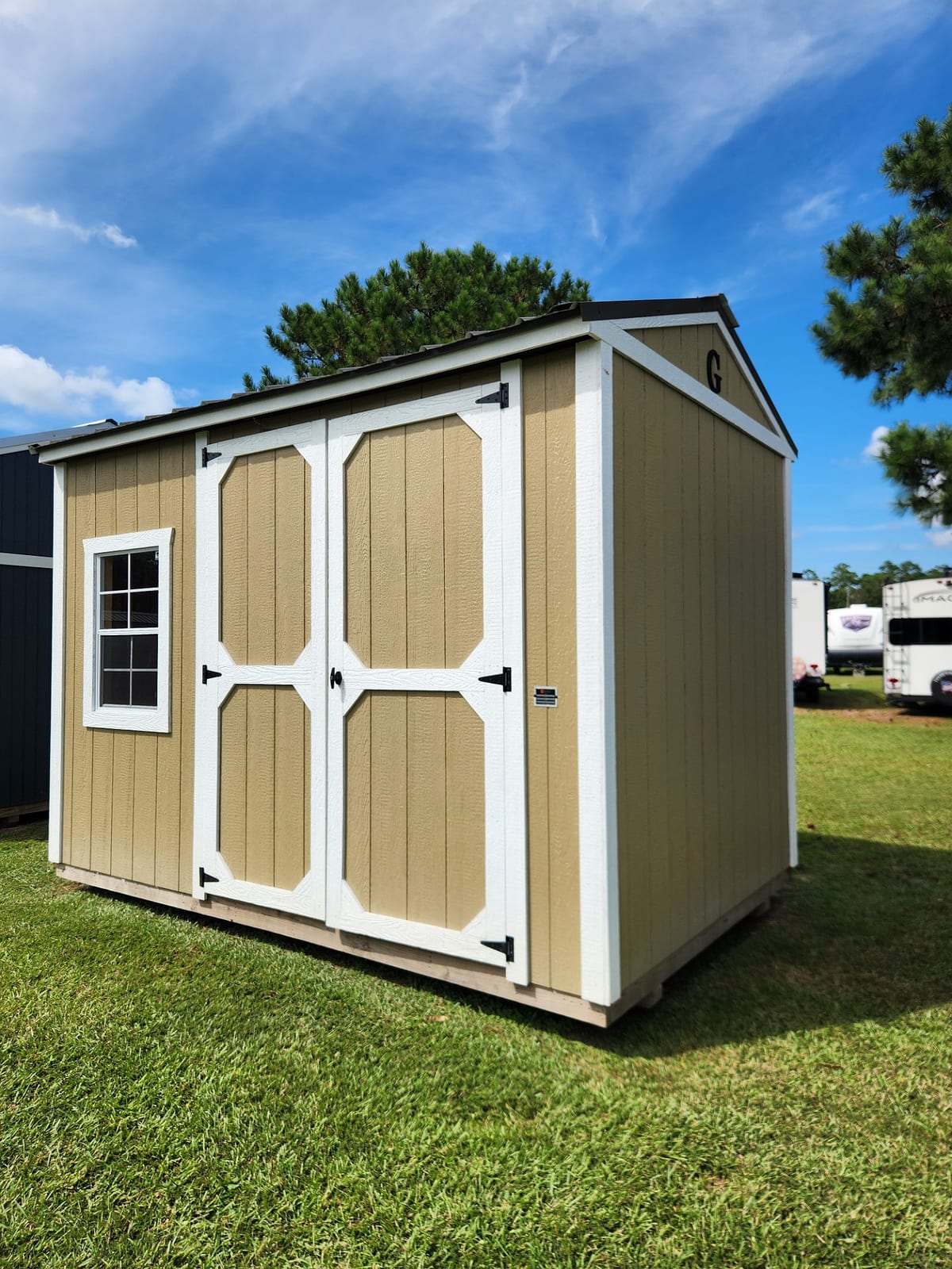 8x12 Garden Shed at Toler's Coastal Structures - Newport