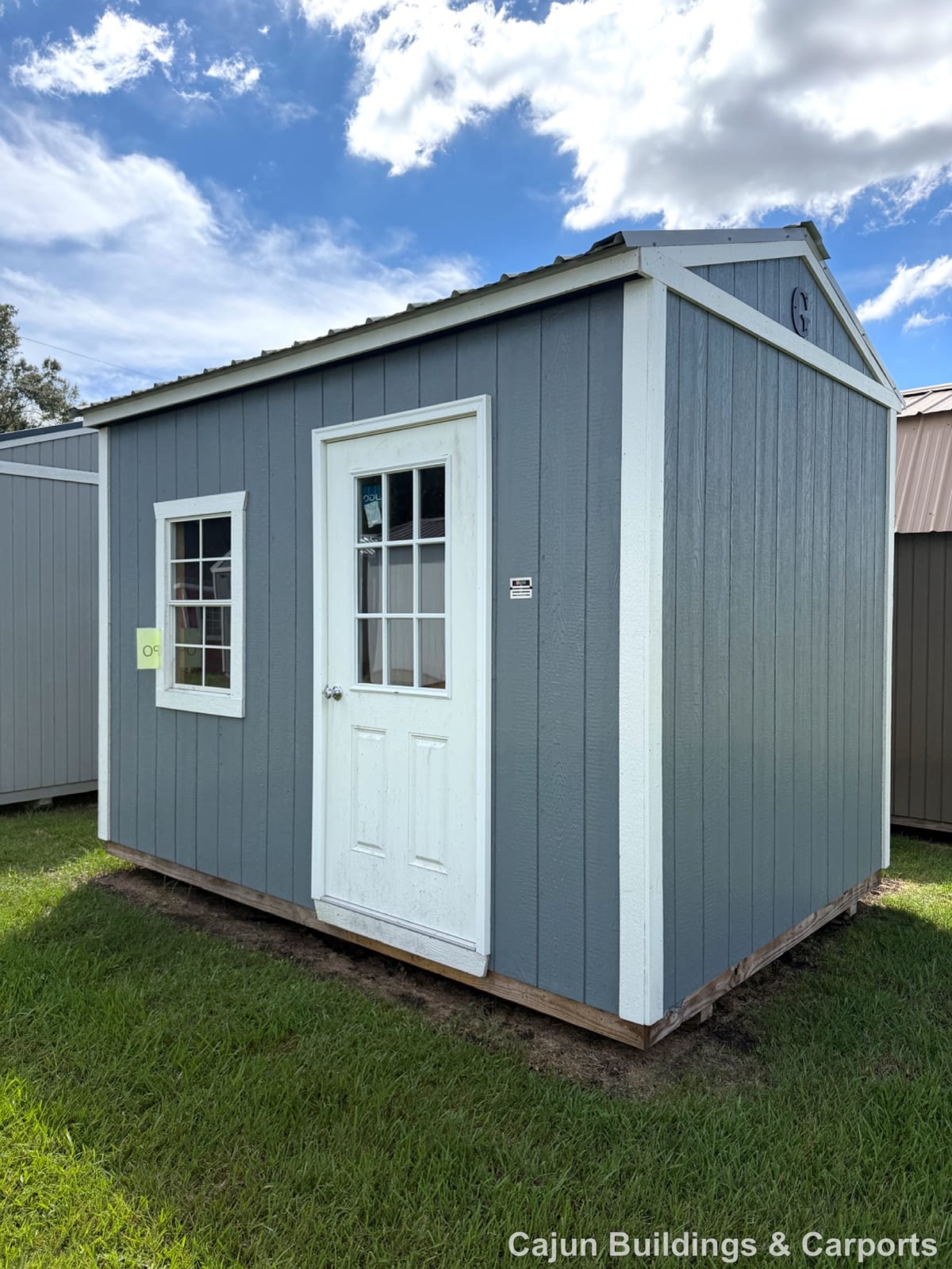 8x12 Garden Shed at Cajun Buildings and Carports