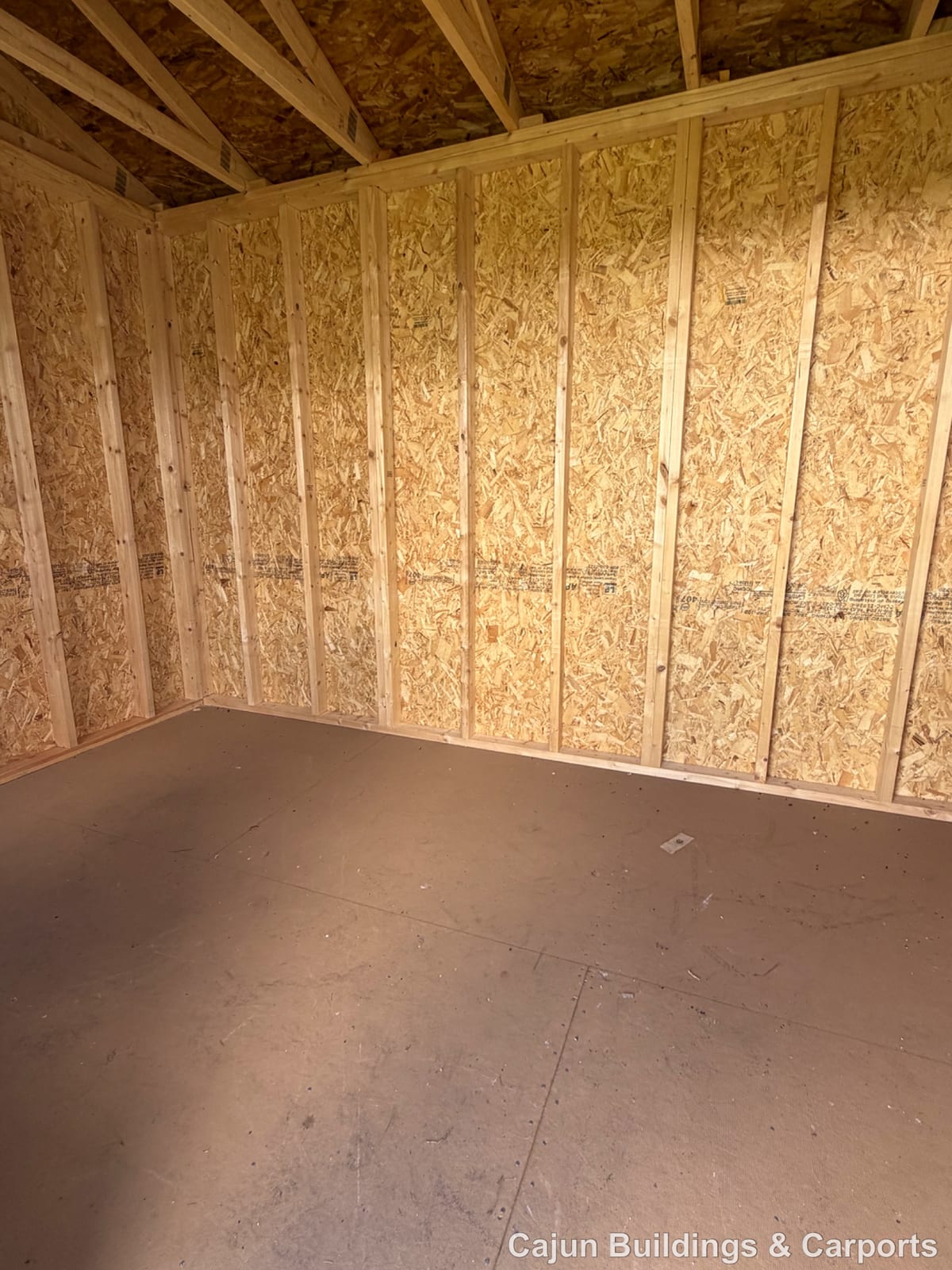 8x12 Garden Shed at Cajun Buildings and Carports