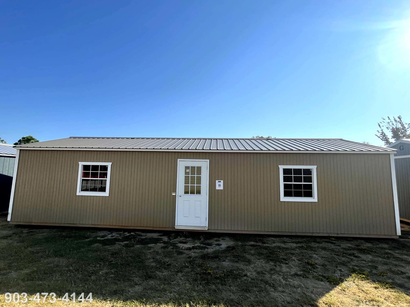 16x40 Garden Shed at Tyler Lot- ETX Steel Tyler