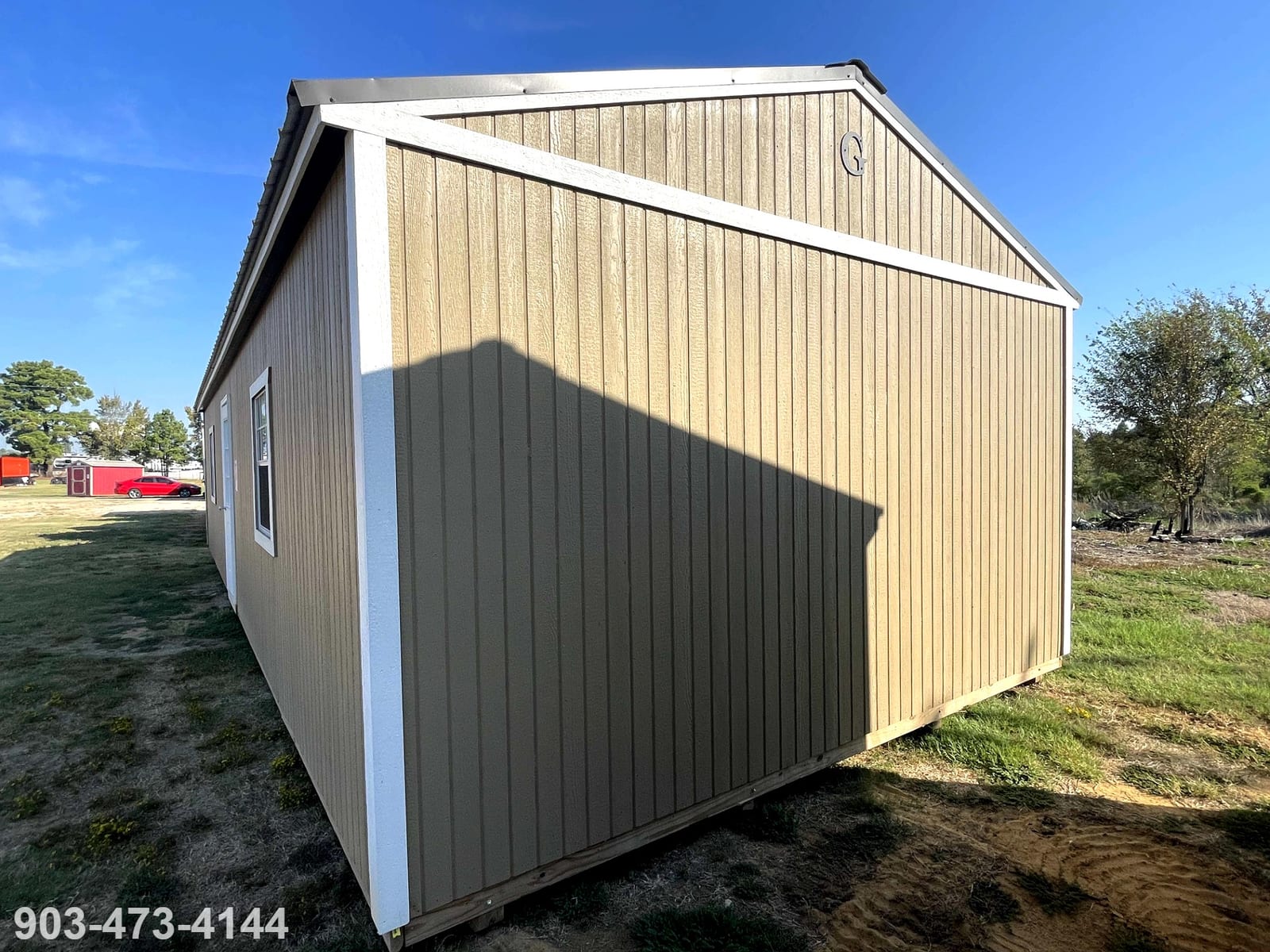 16x40 Garden Shed at Tyler Lot- ETX Steel Tyler