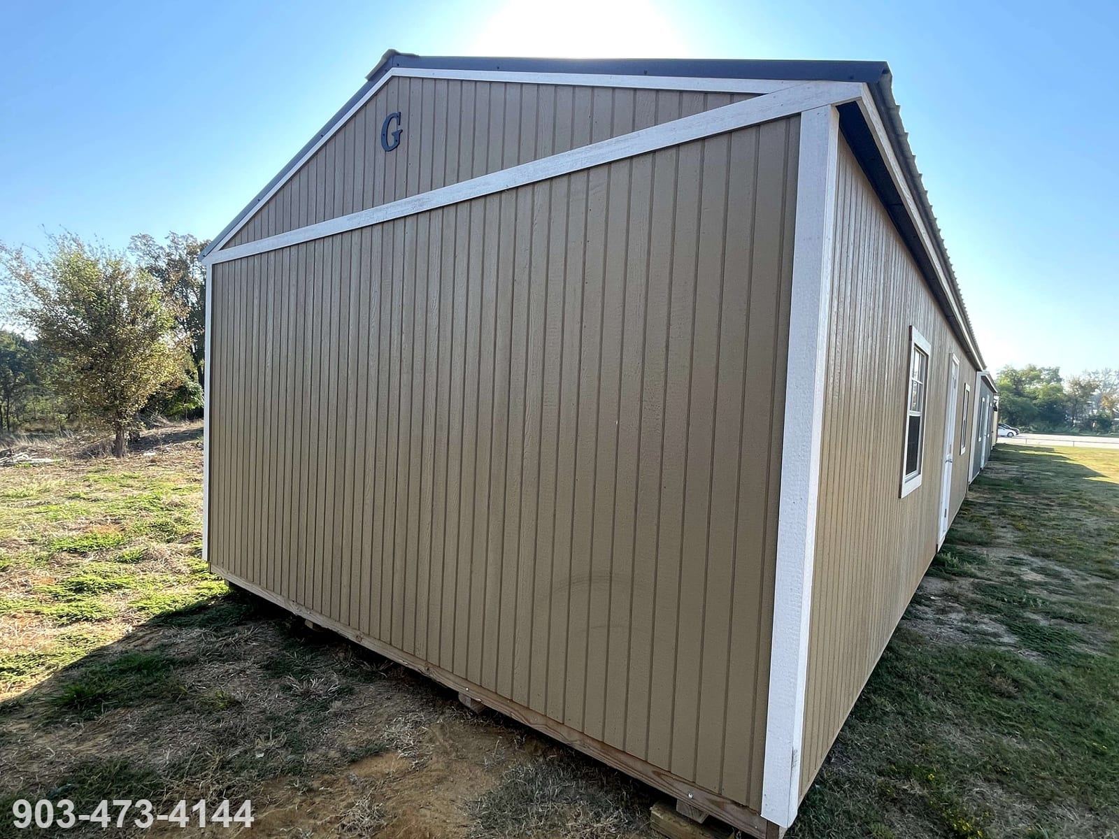 16x40 Garden Shed at Tyler Lot- ETX Steel Tyler