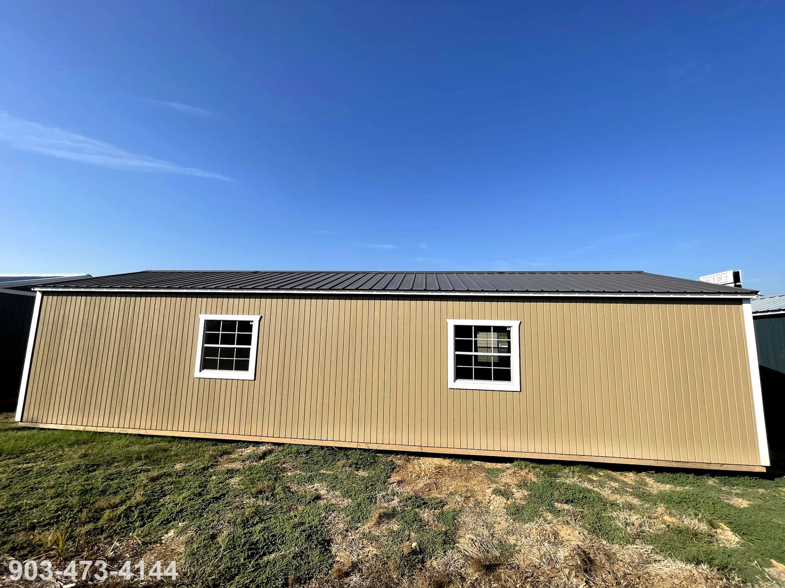 16x40 Garden Shed at Tyler Lot- ETX Steel Tyler