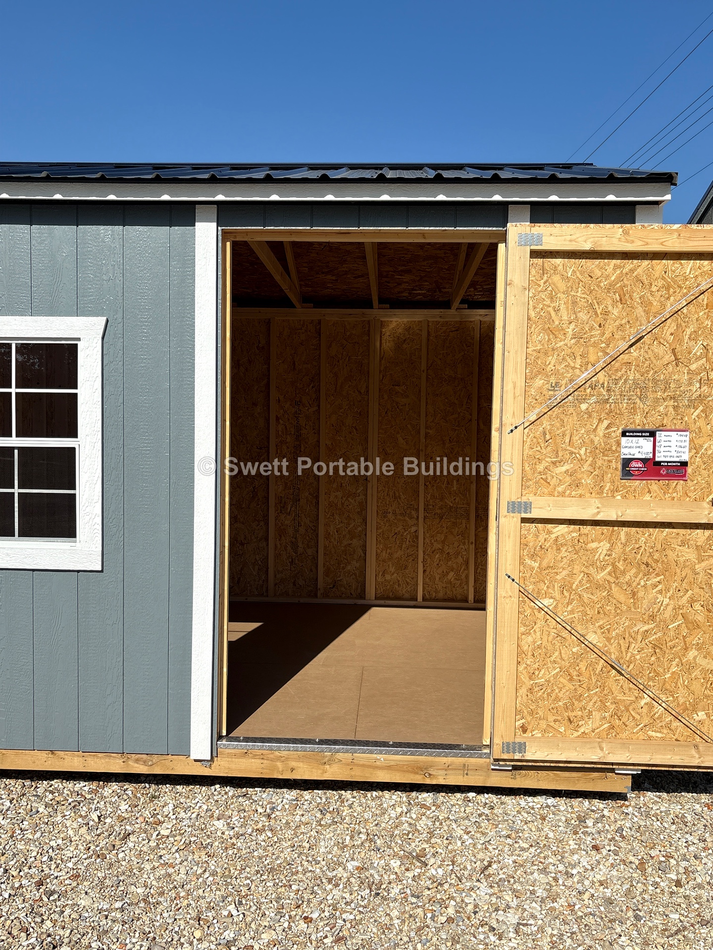 10x12 Garden Shed at Swett Portable Buildings LLC