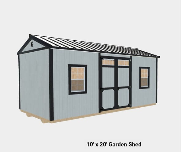 10x20 Garden Shed at Graceland of Bay Minette