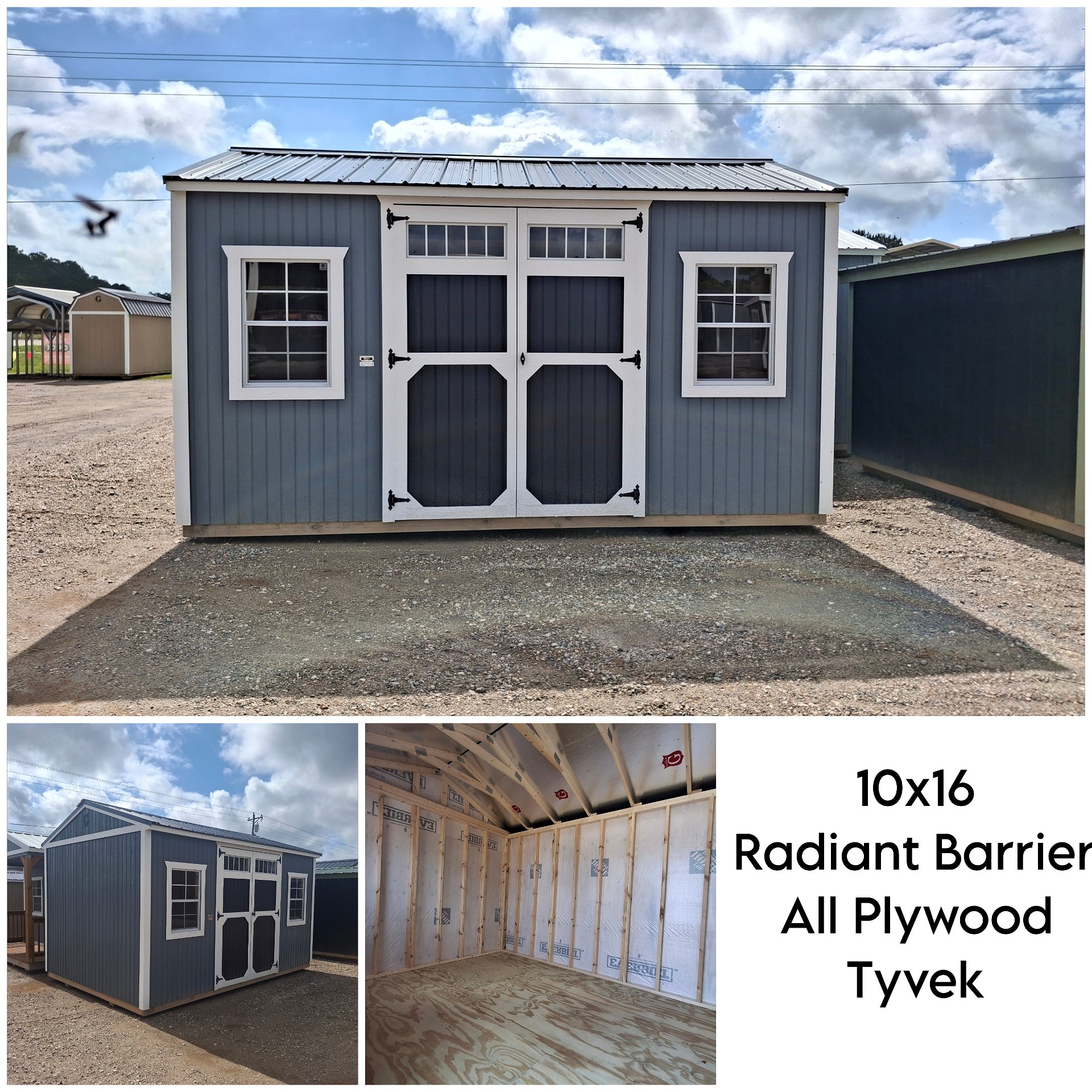 10x16 Garden Shed at Kirbyville Lot - Essex Bros