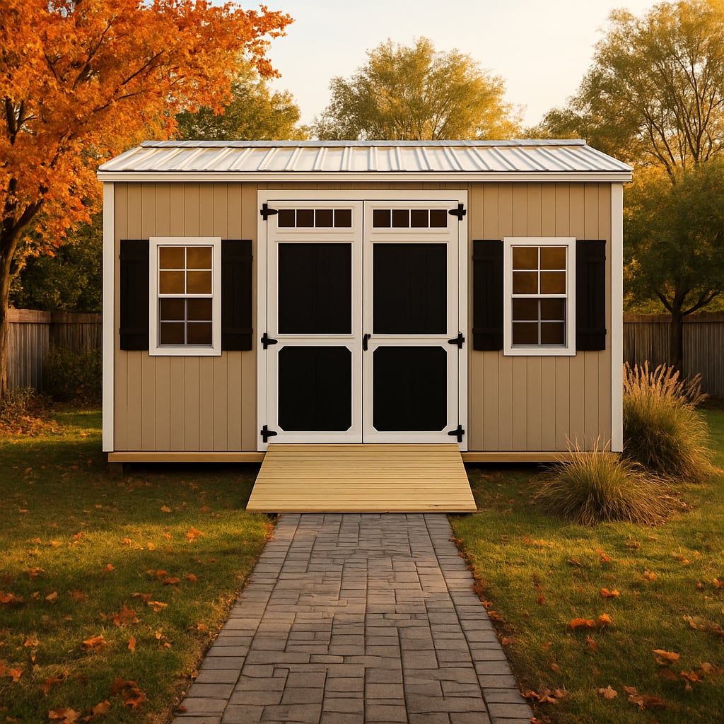 12x16 Garden Shed at ACE Buildings - Graceland of Corpus Christi