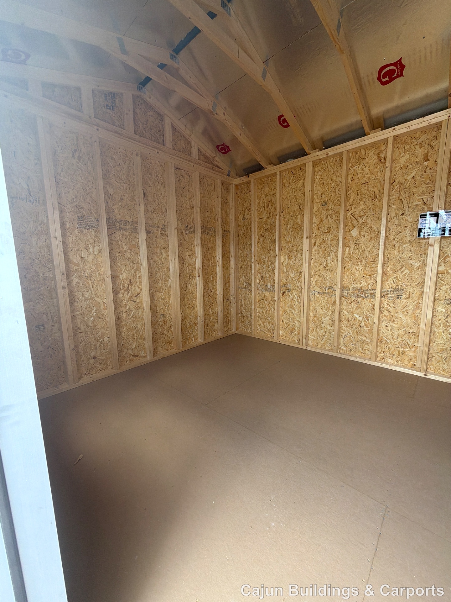 10x16 Garden Shed at Cajun Buildings and Carports