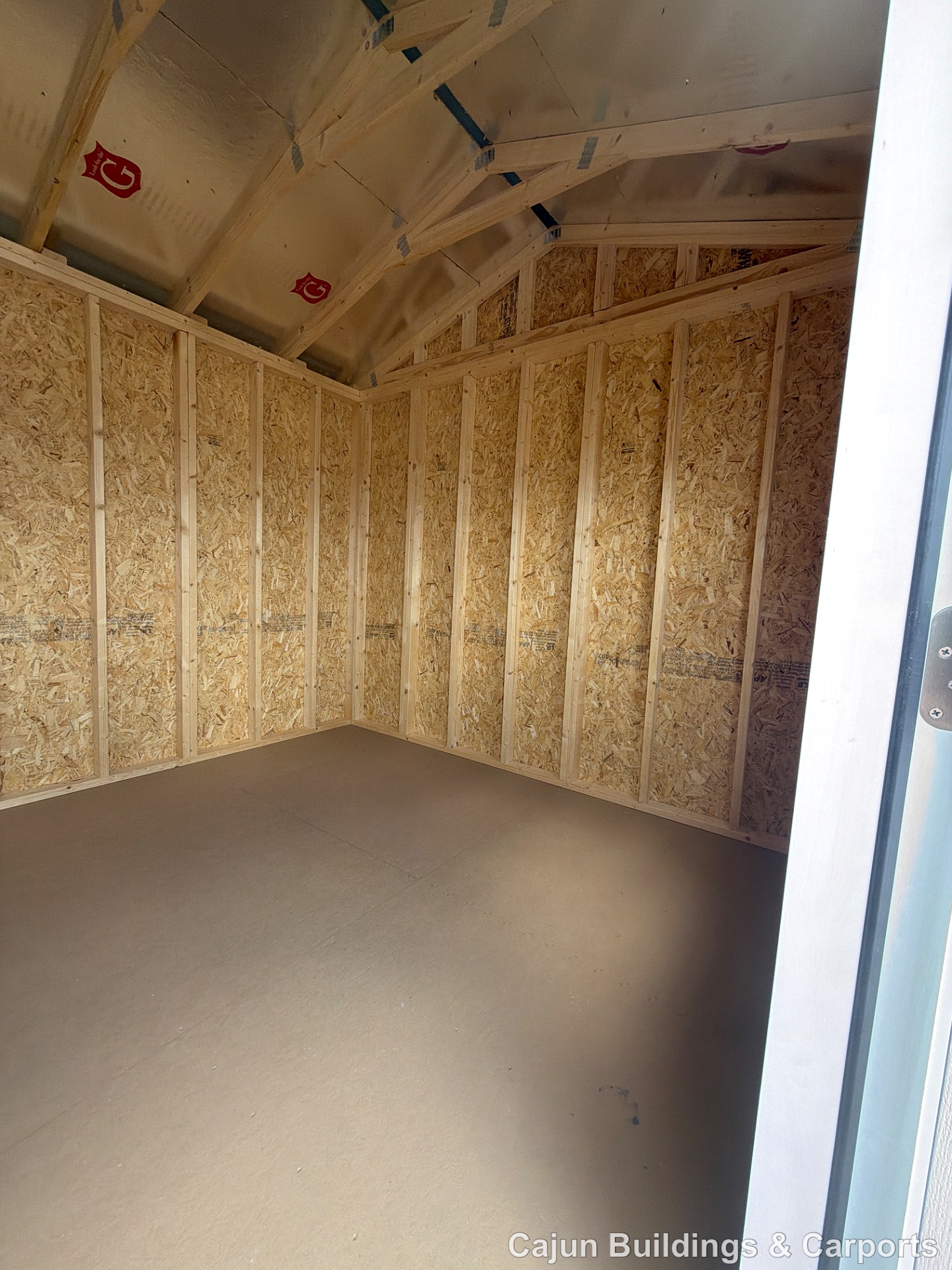 10x16 Garden Shed at Cajun Buildings and Carports